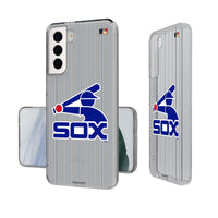 Thumbnail for Chicago White Sox 1976-1981 - Cooperstown Collection Pinstripe Clear Phone Case-0