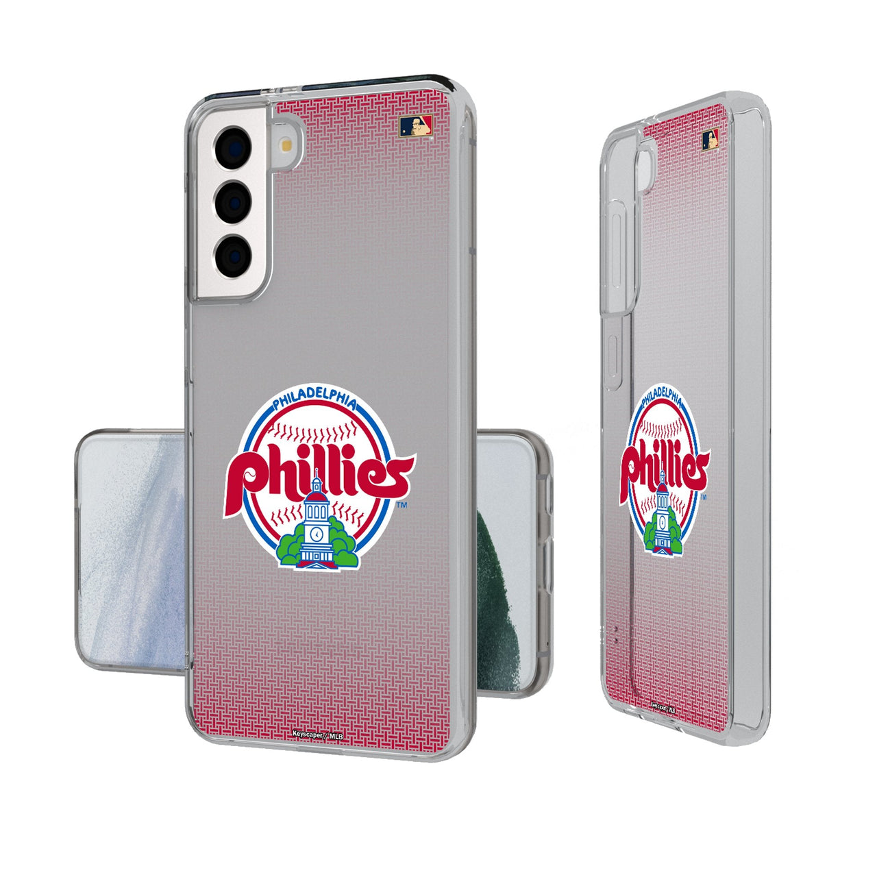 Philadelphia Phillies 1984-1991 - Cooperstown Collection Linen Clear Phone Case-0