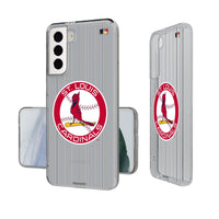 Thumbnail for St Louis Cardinals 1966-1997 - Cooperstown Collection Pinstripe Clear Phone Case-0