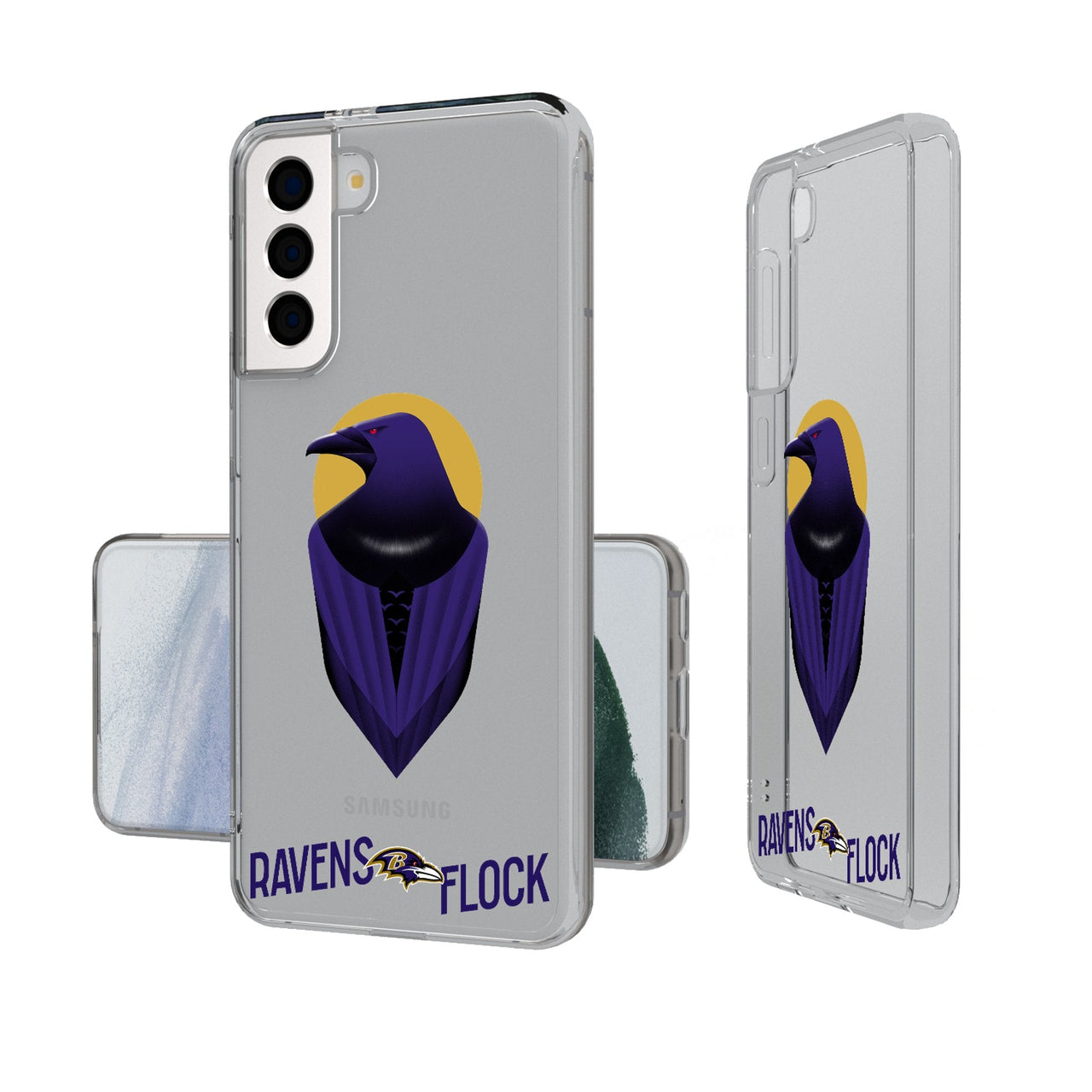 Baltimore Ravens 2024 Illustrated Limited Edition Clear Phone Case-0