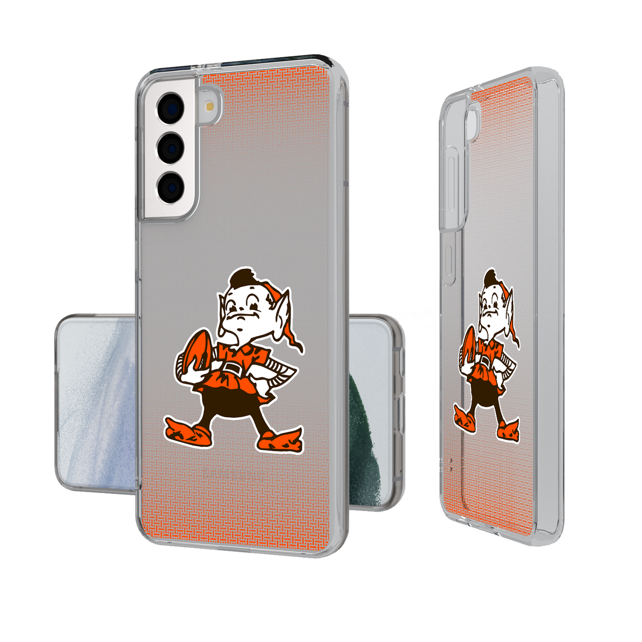 Cleveland Browns Historic Collection Linen Clear Phone Case-1