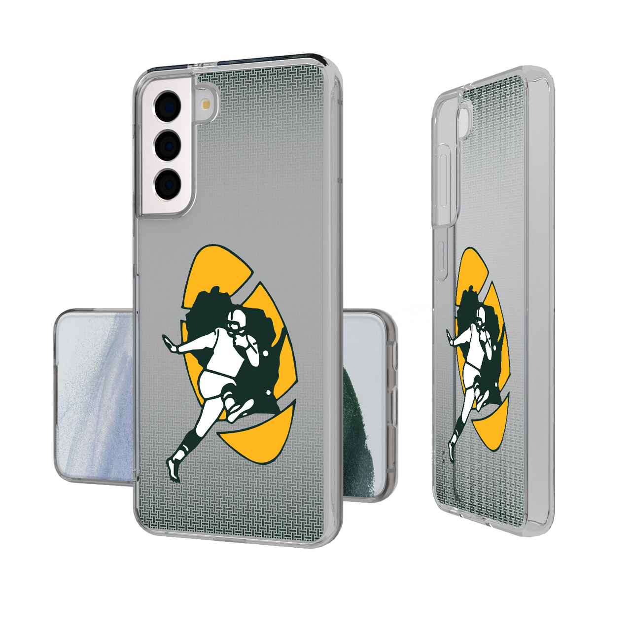 Green Bay Packers Historic Collection Linen Clear Phone Case-1