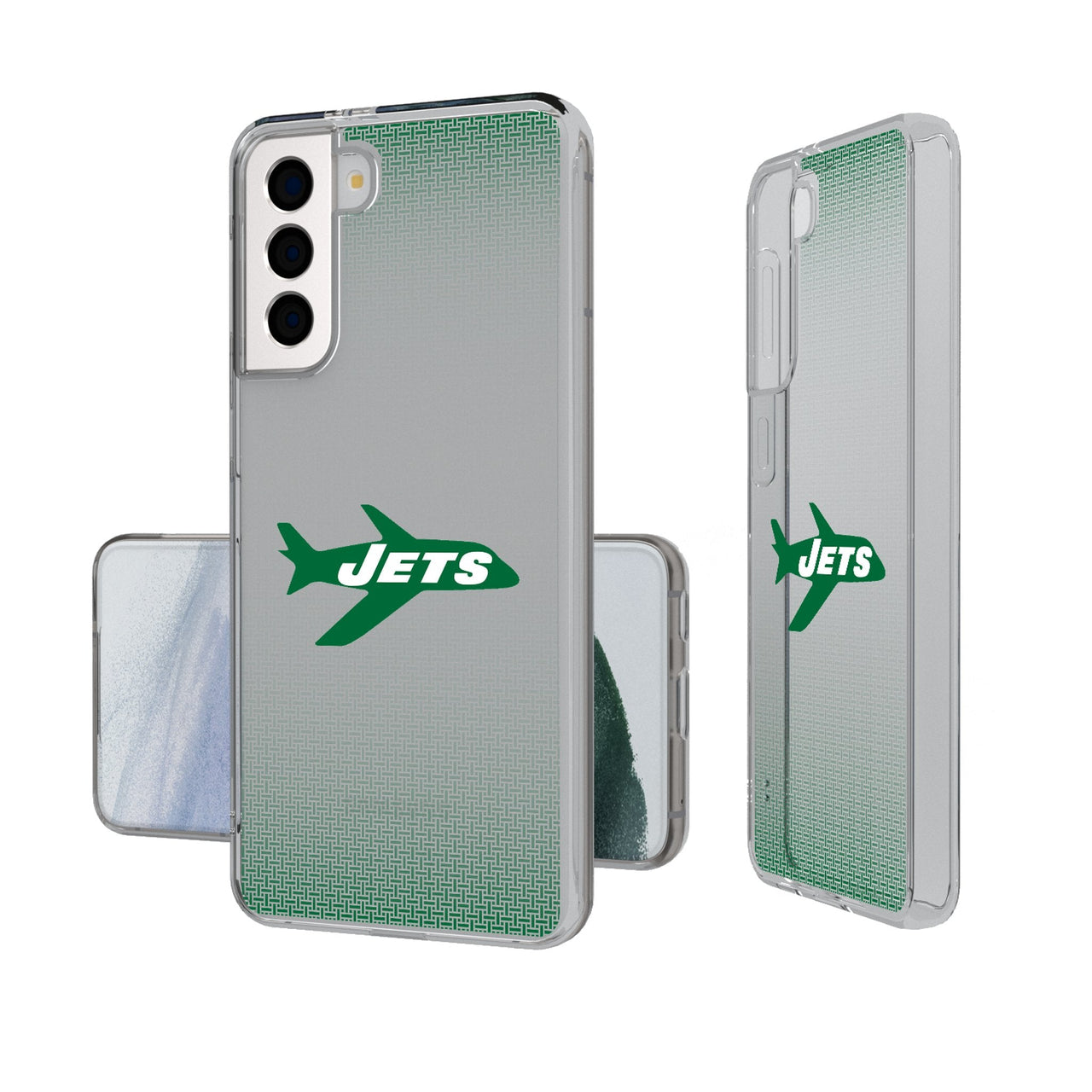 New York Jets 1963 Historic Collection Linen Clear Phone Case-0