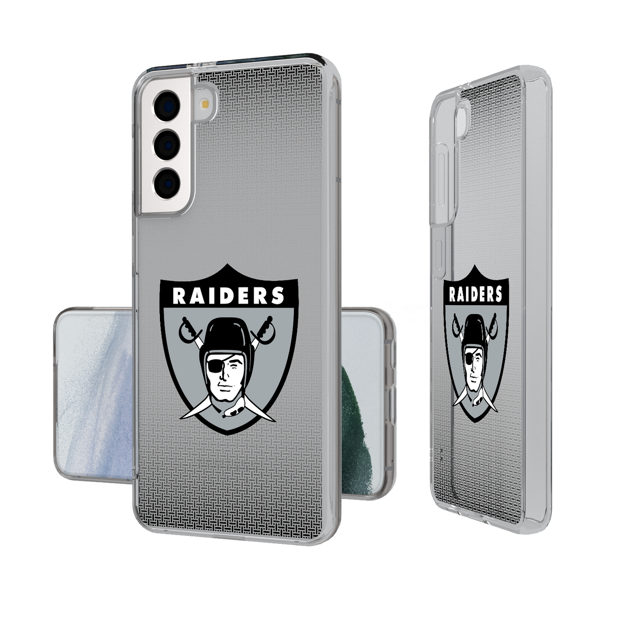 Oakland Raiders 1963 Historic Collection Linen Clear Phone Case-1