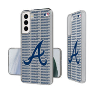 Thumbnail for Atlanta Braves Text Backdrop Clear Phone Case-0