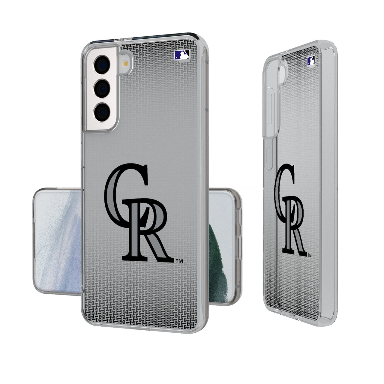 Colorado Rockies Linen Clear Phone Case-0