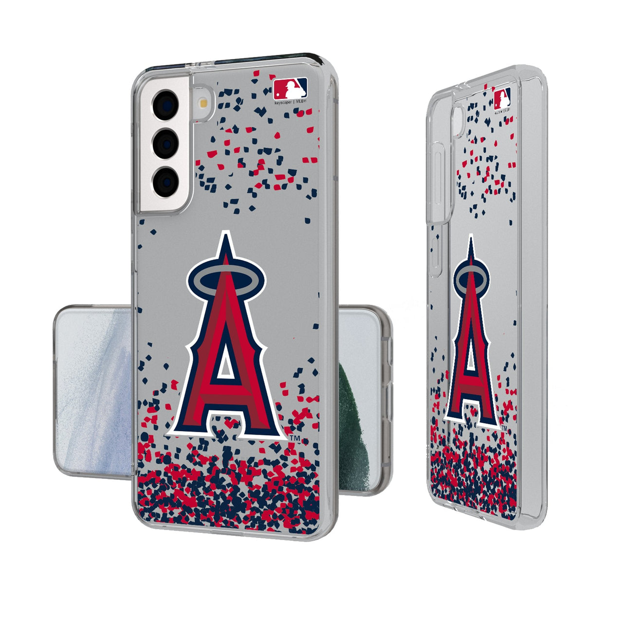 Los Angeles Angels Confetti Clear Phone Case-0