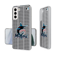 Thumbnail for Miami Marlins Text Backdrop Clear Phone Case-0