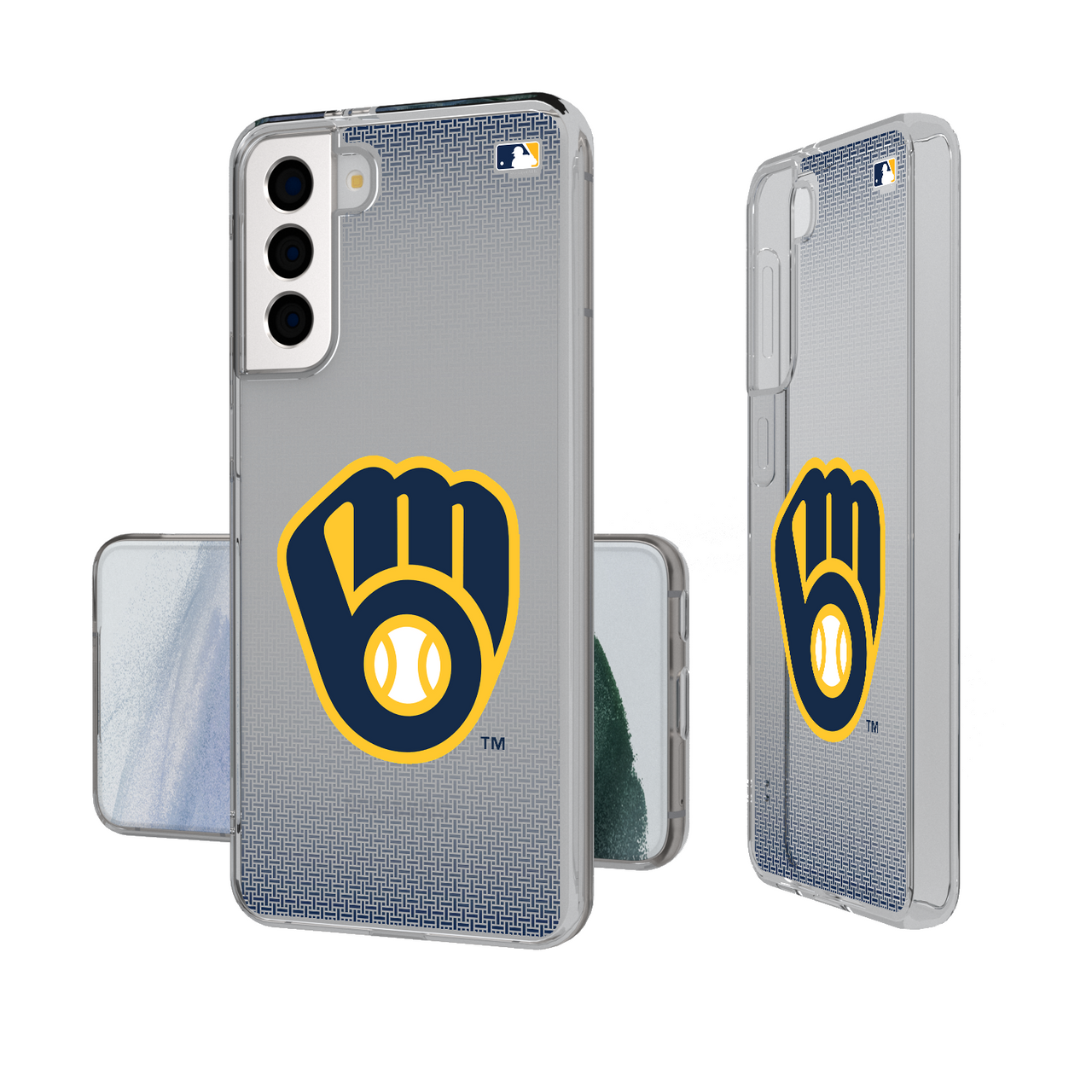 Milwaukee Brewers Linen Clear Phone Case-1