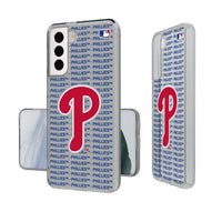 Thumbnail for Philadelphia Phillies Text Backdrop Clear Phone Case-0