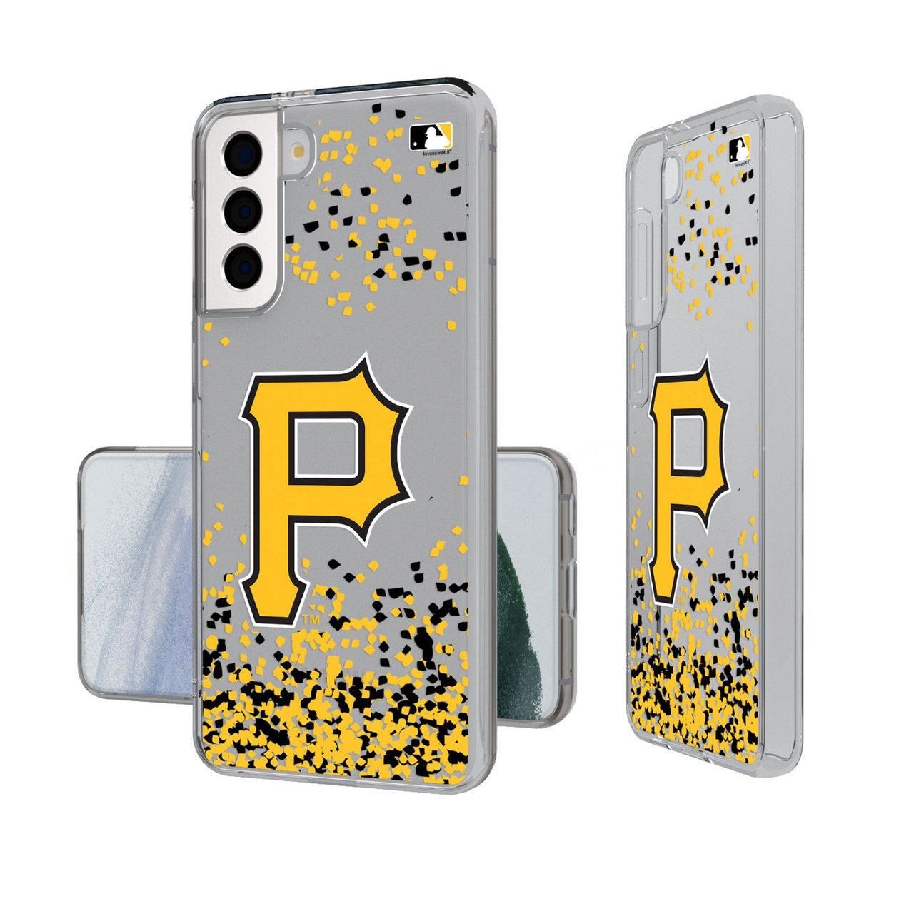 Pittsburgh Pirates Confetti Clear Phone Case-0