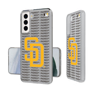 Thumbnail for San Diego Padres Text Backdrop Clear Phone Case-0