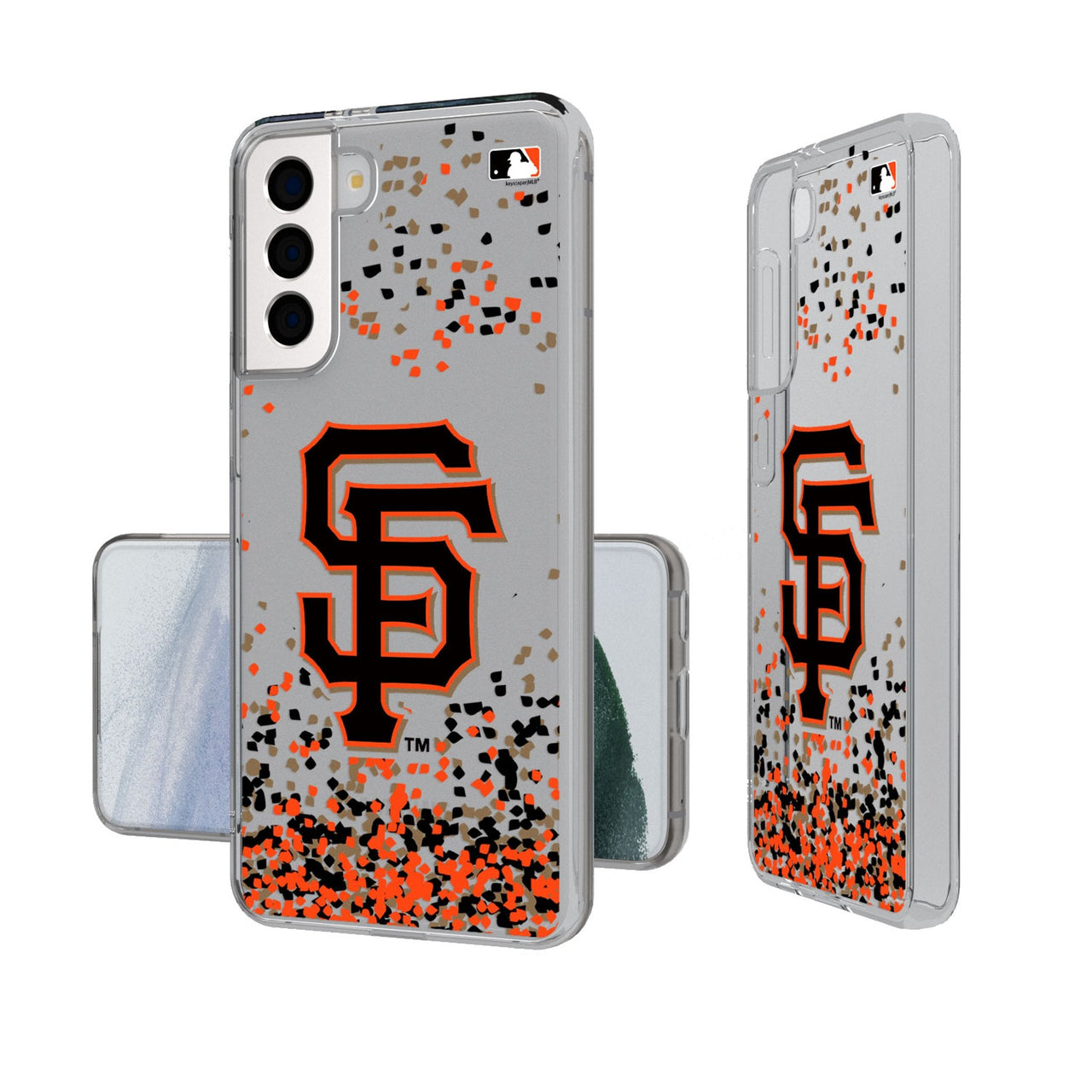 San Francisco Giants Confetti Clear Phone Case-0