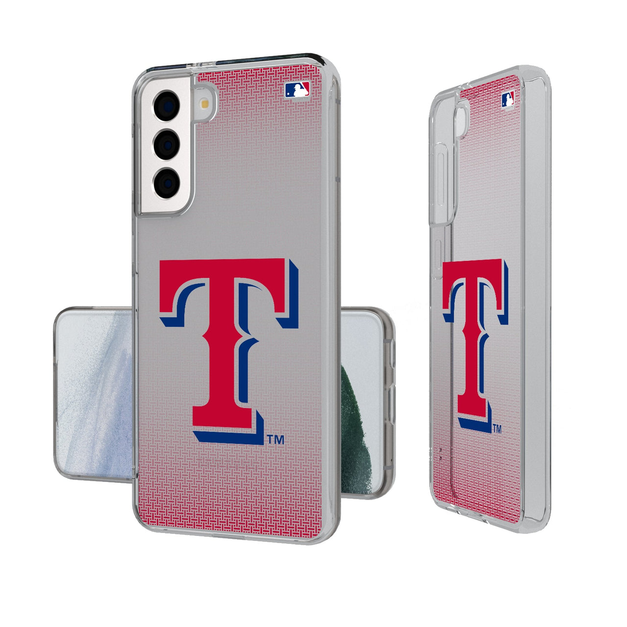 Texas Rangers Linen Clear Phone Case-0