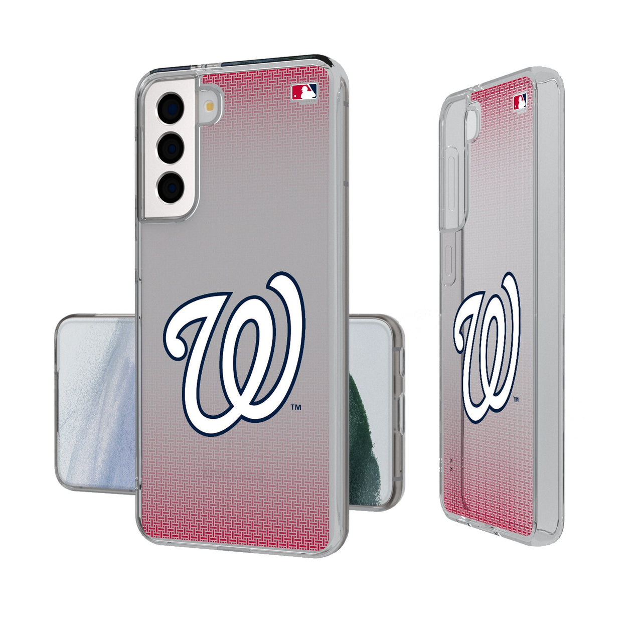 Washington Nationals Linen Clear Phone Case-0