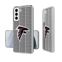 Thumbnail for Atlanta Falcons Text Backdrop Clear Phone Case-0