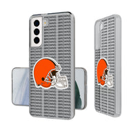 Thumbnail for Cleveland Browns Text Backdrop Clear Phone Case-0