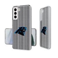 Thumbnail for Carolina Panthers Text Backdrop Clear Phone Case-0