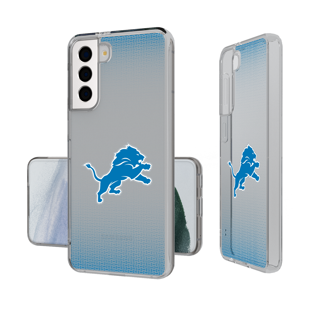 Detroit Lions Linen Clear Phone Case-1