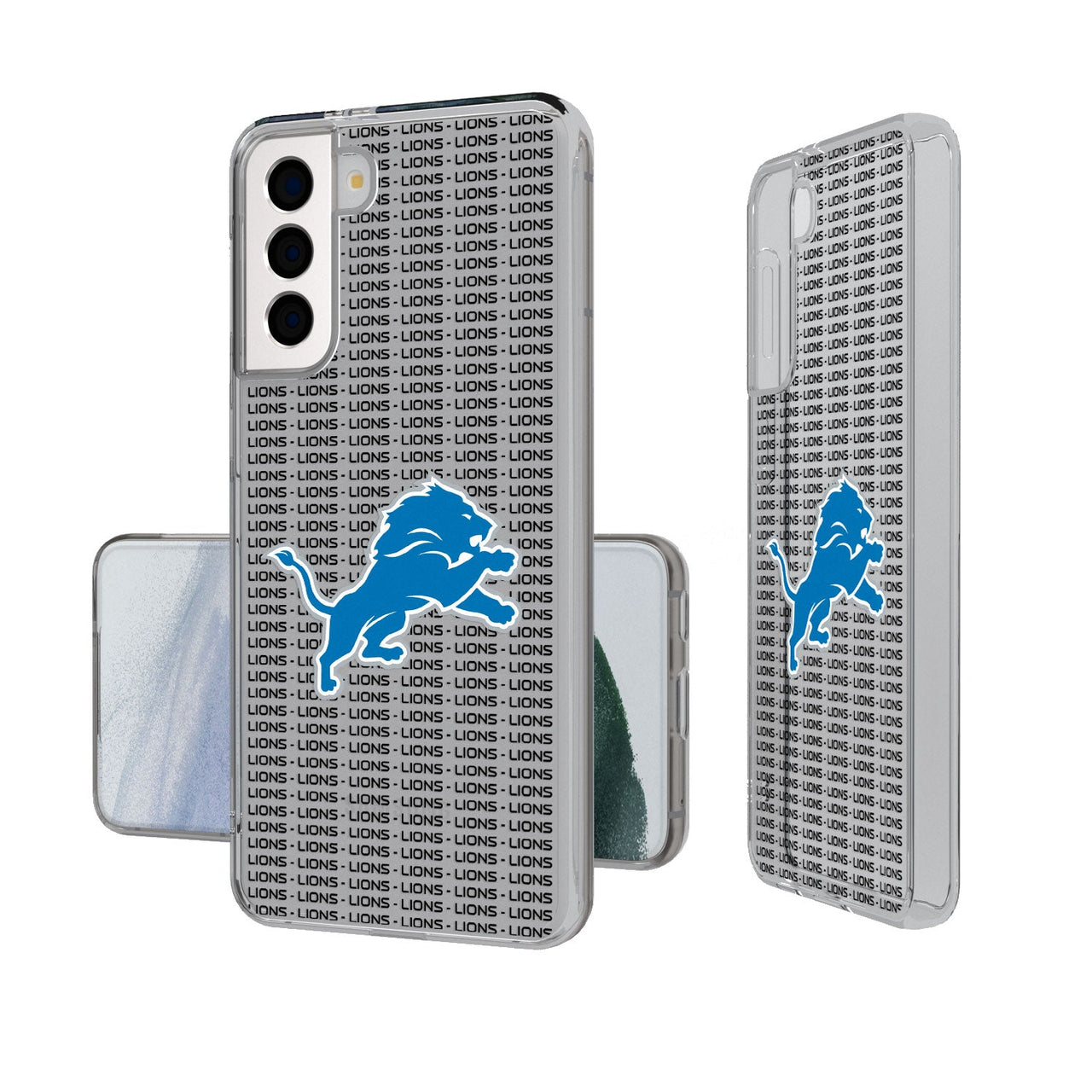 Detroit Lions Blackletter Clear Case-1