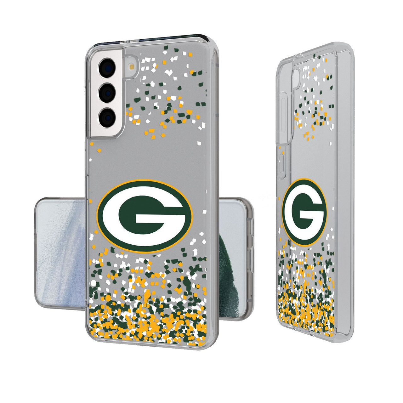 Green Bay Packers Confetti Clear Case-1