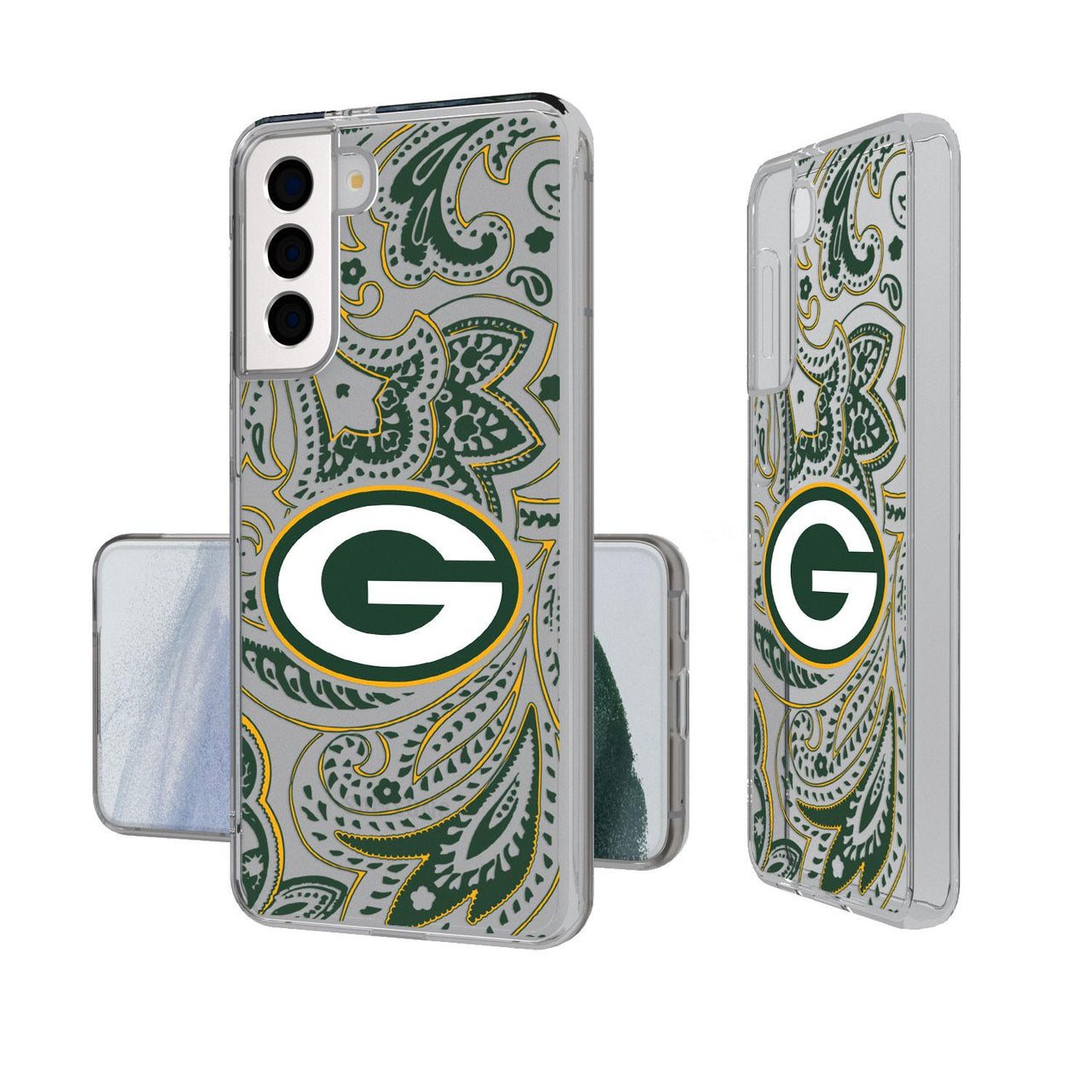 Green Bay Packers Paisley Clear Case-1