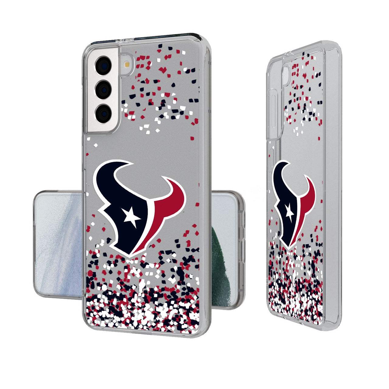 Houston Texans Confetti Clear Case-1