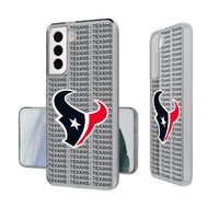 Thumbnail for Houston Texans Text Backdrop Clear Phone Case-0