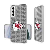 Thumbnail for Kansas City Chiefs Text Backdrop Clear Phone Case-0