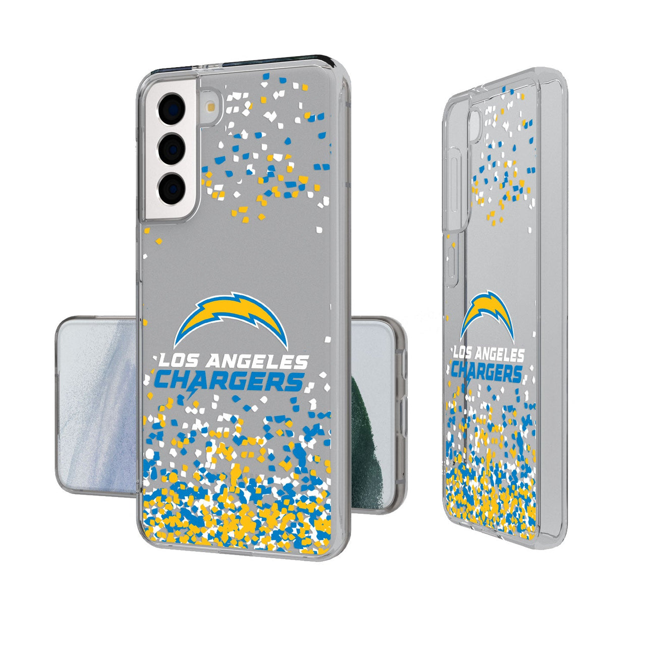 Los Angeles Chargers Confetti Clear Case-1