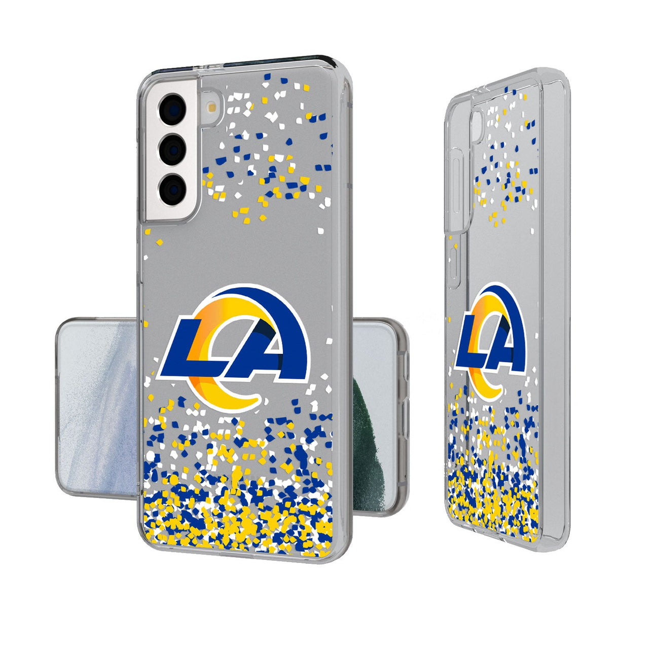 Los Angeles Rams Confetti Clear Case-1