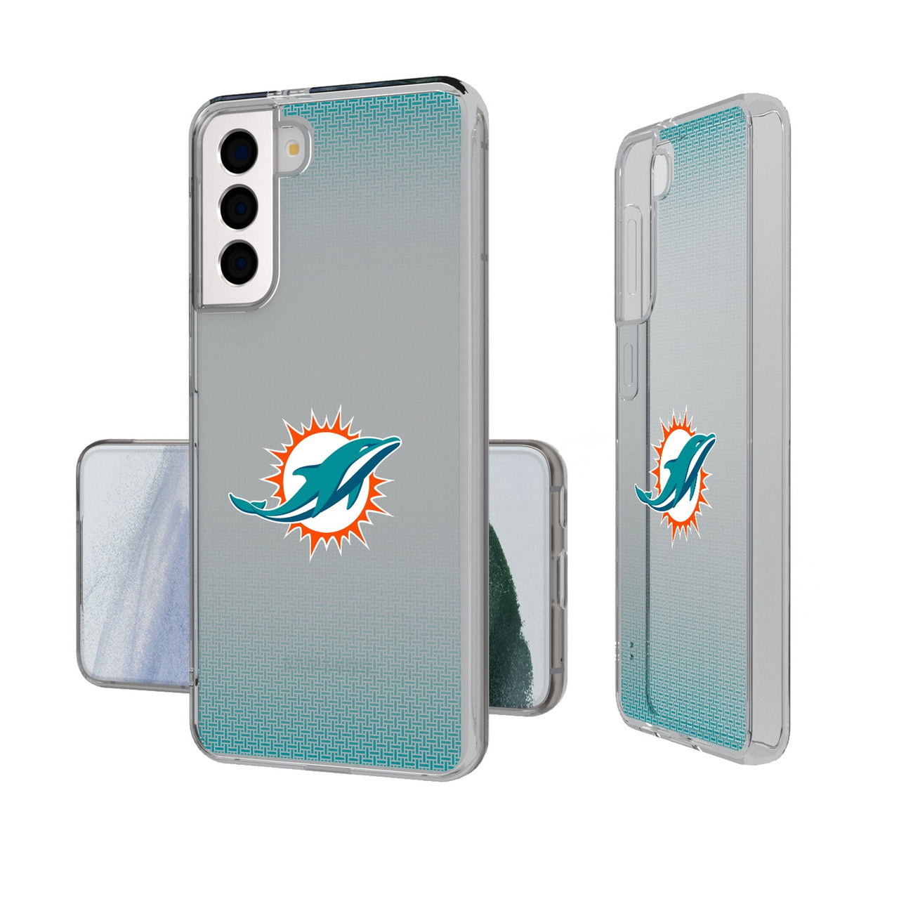 Miami Dolphins Linen Clear Phone Case-0