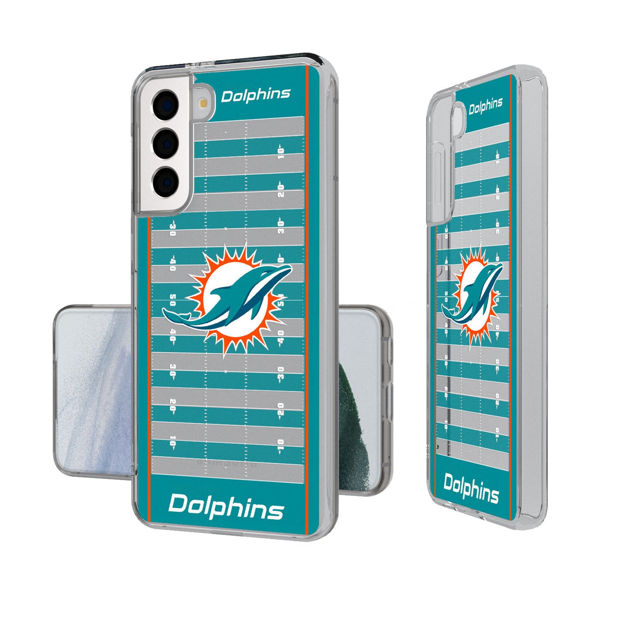 Miami Dolphins Field Clear Phone Case-0