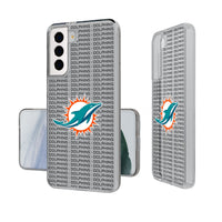 Thumbnail for Miami Dolphins Text Backdrop Clear Phone Case-0