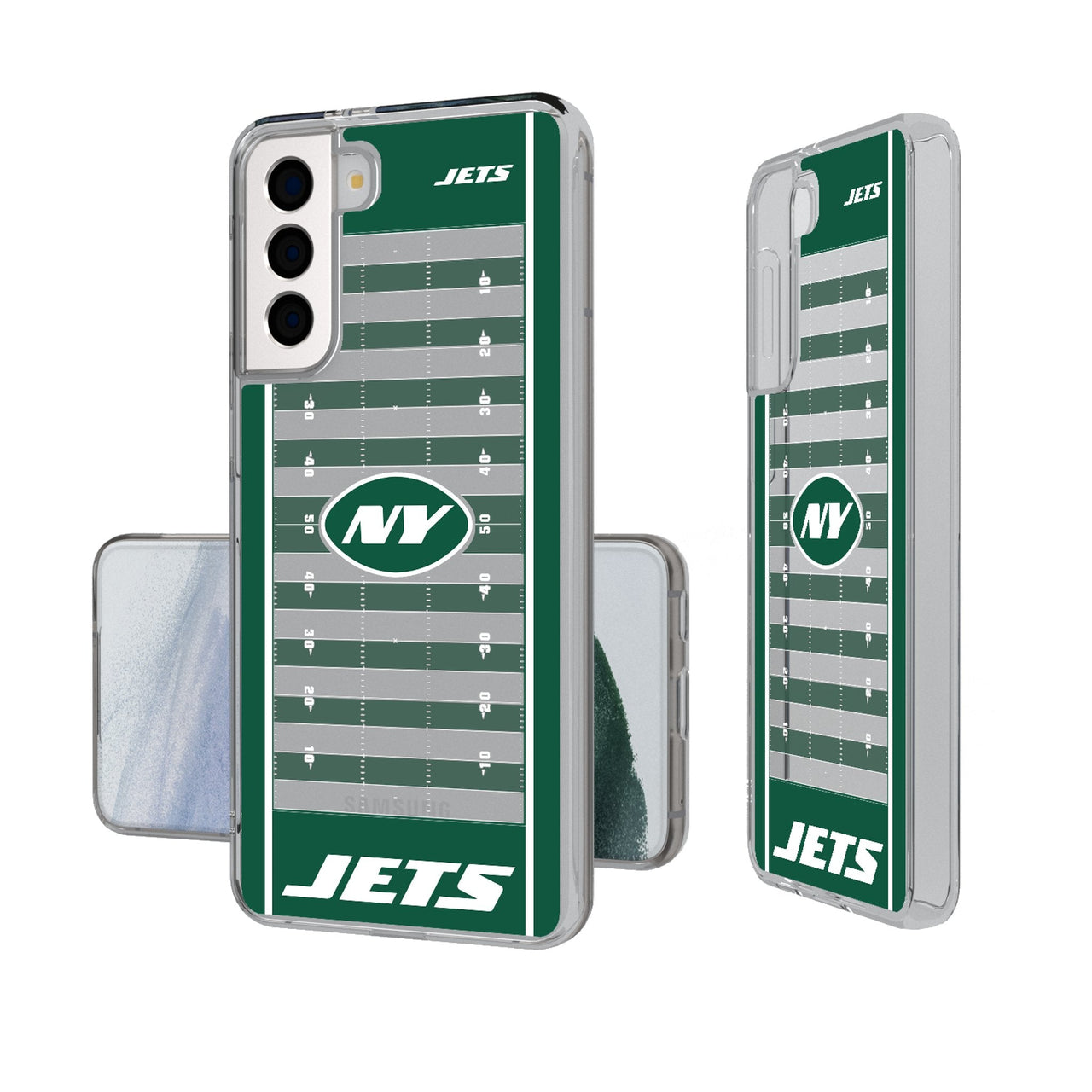 New York Jets Field Clear Phone Case-0