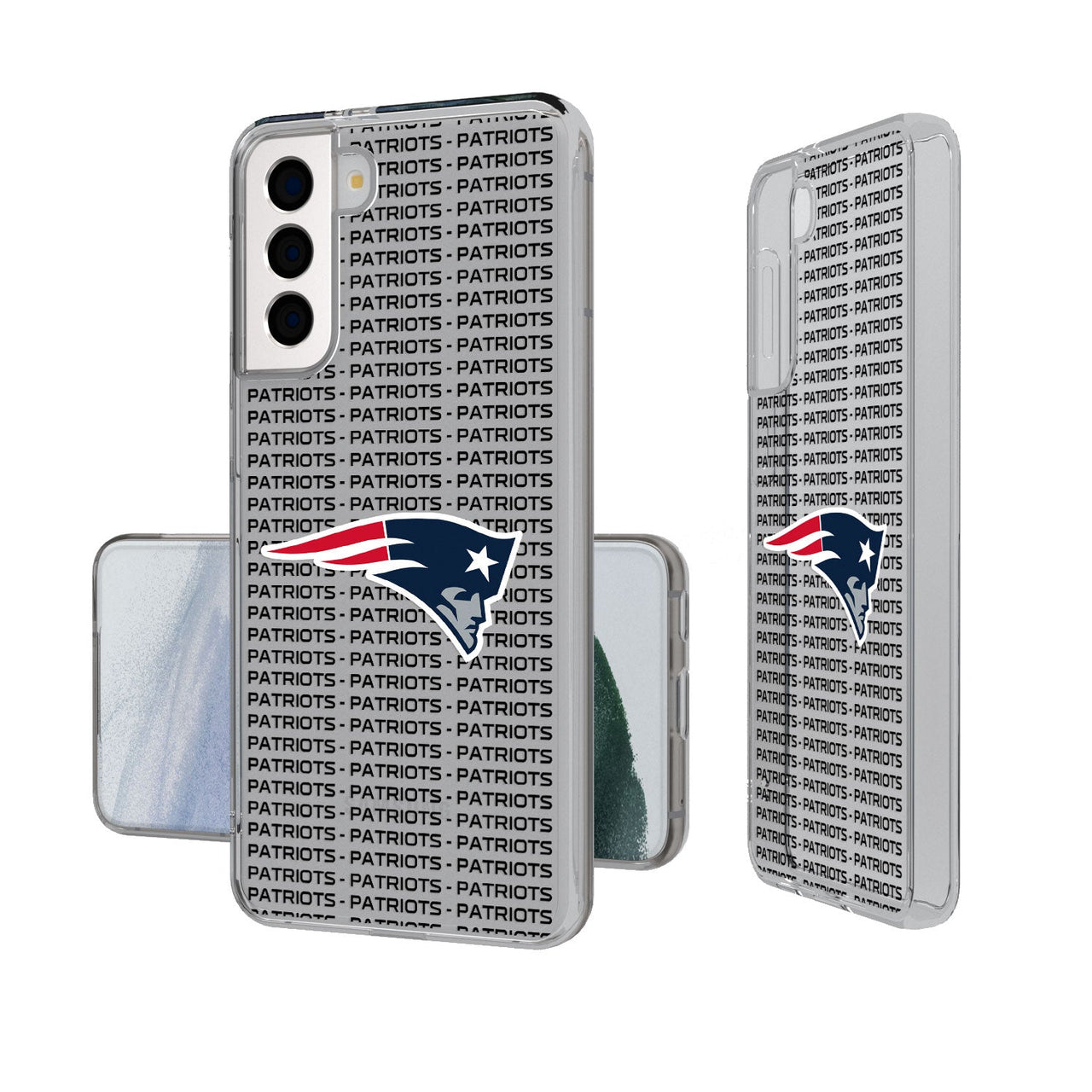 New England Patriots Blackletter Clear Case-1