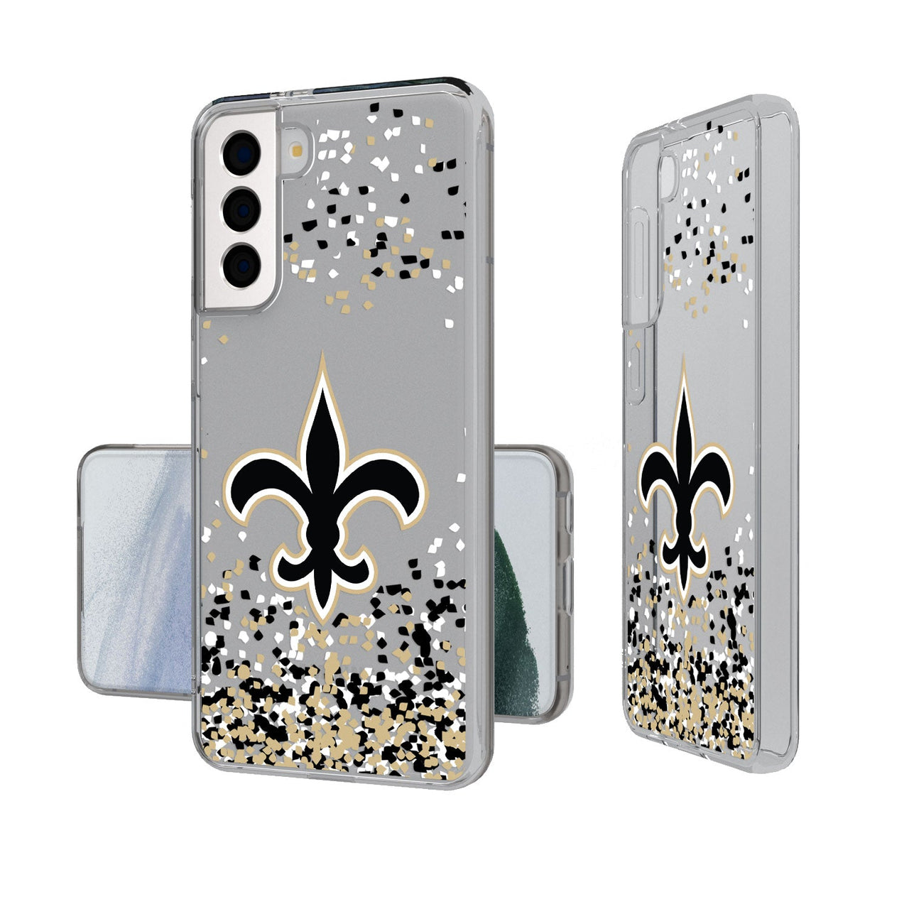 New Orleans Saints Confetti Clear Case-19