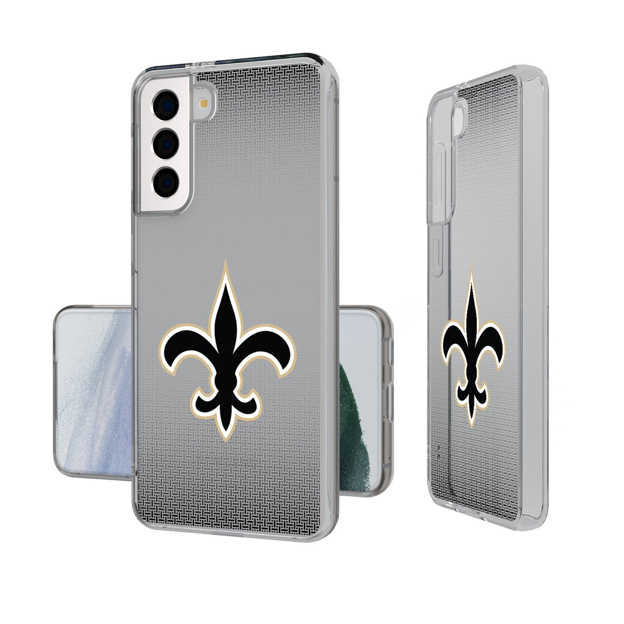 New Orleans Saints Linen Clear Phone Case-0