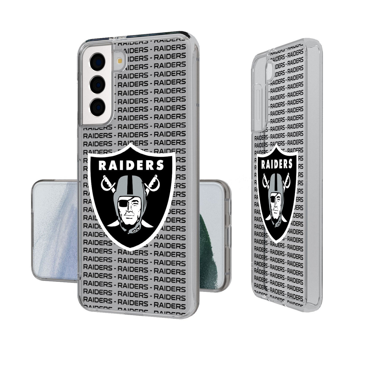 Las Vegas Raiders Blackletter Clear Case-19