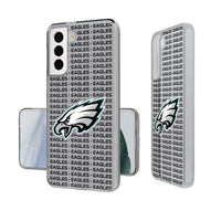 Thumbnail for Philadelphia Eagles Text Backdrop Clear Phone Case-0