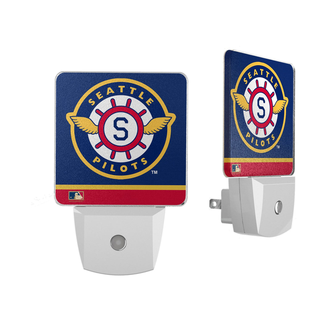 Seattle Pilots 1969 - Cooperstown Collection Stripe Night Light 2-Pack-0