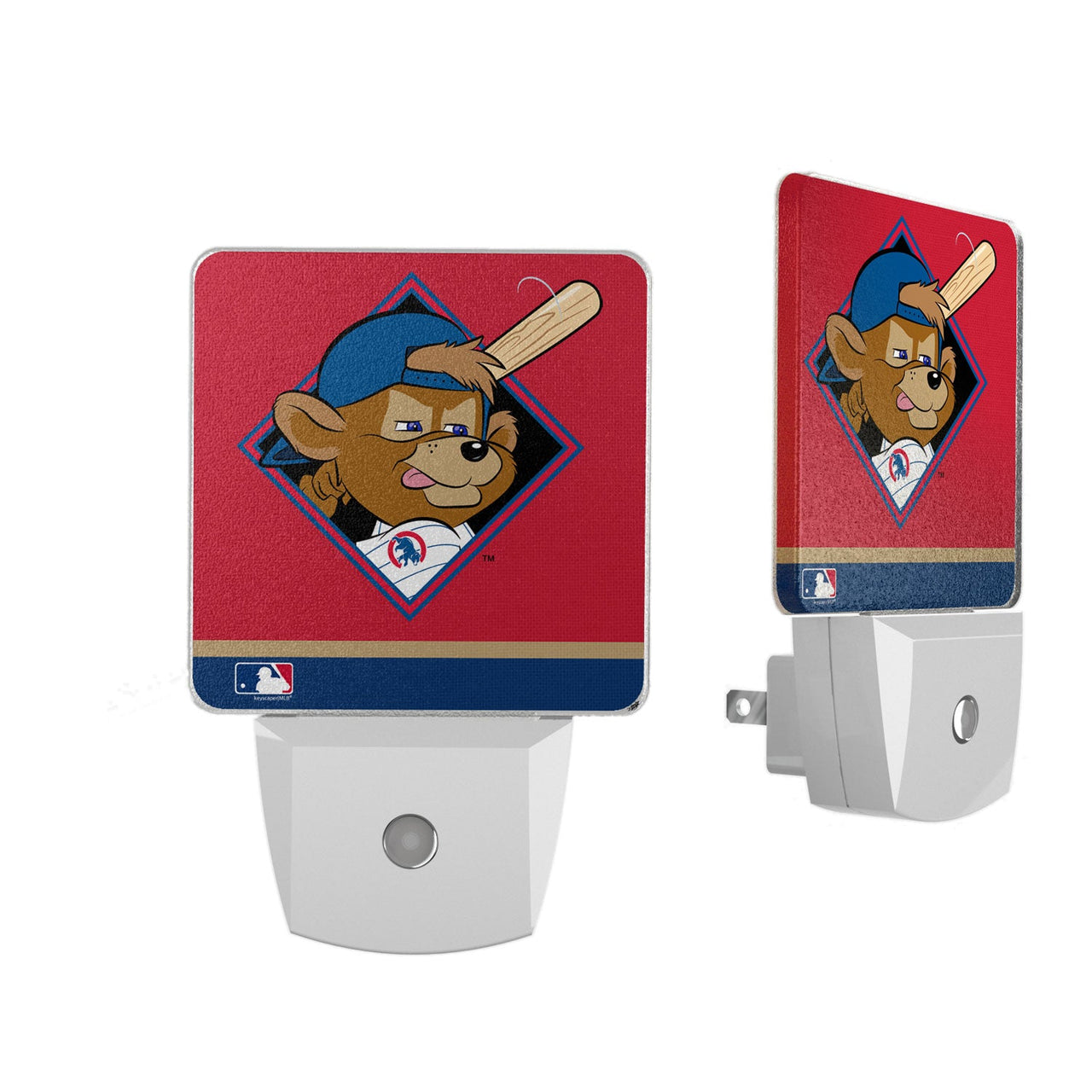 Chicago Cubs Stripe Night Light 2-Pack-0