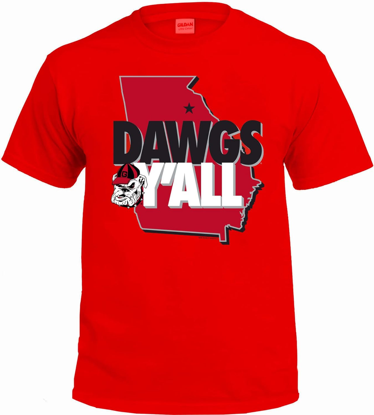 Georgia Bulldogs Y'all Red T-shirt