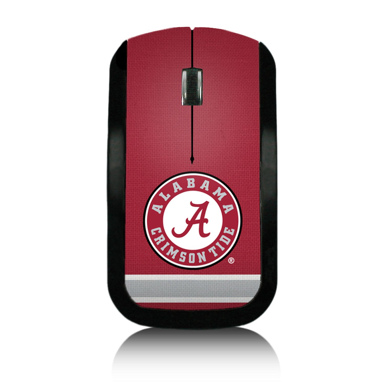 Alabama Crimson Tide Stripe Wireless USB Mouse-0