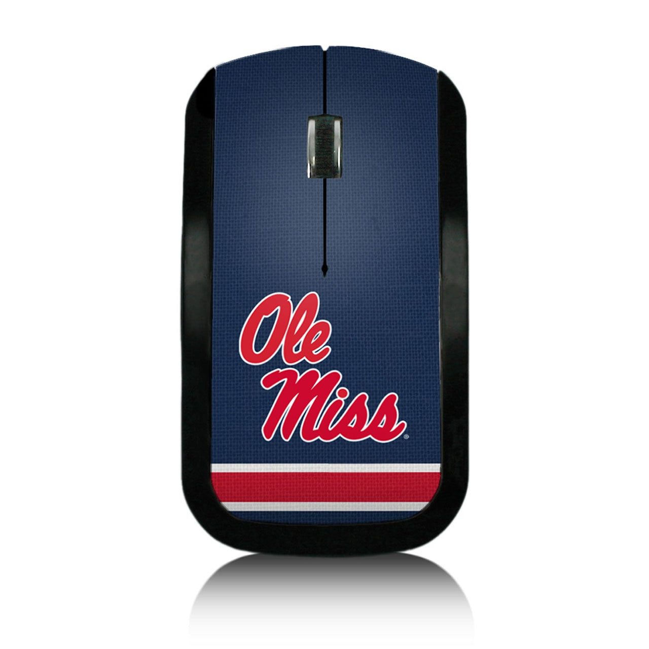 Mississippi Ole Miss Rebels Stripe Wireless USB Mouse-0