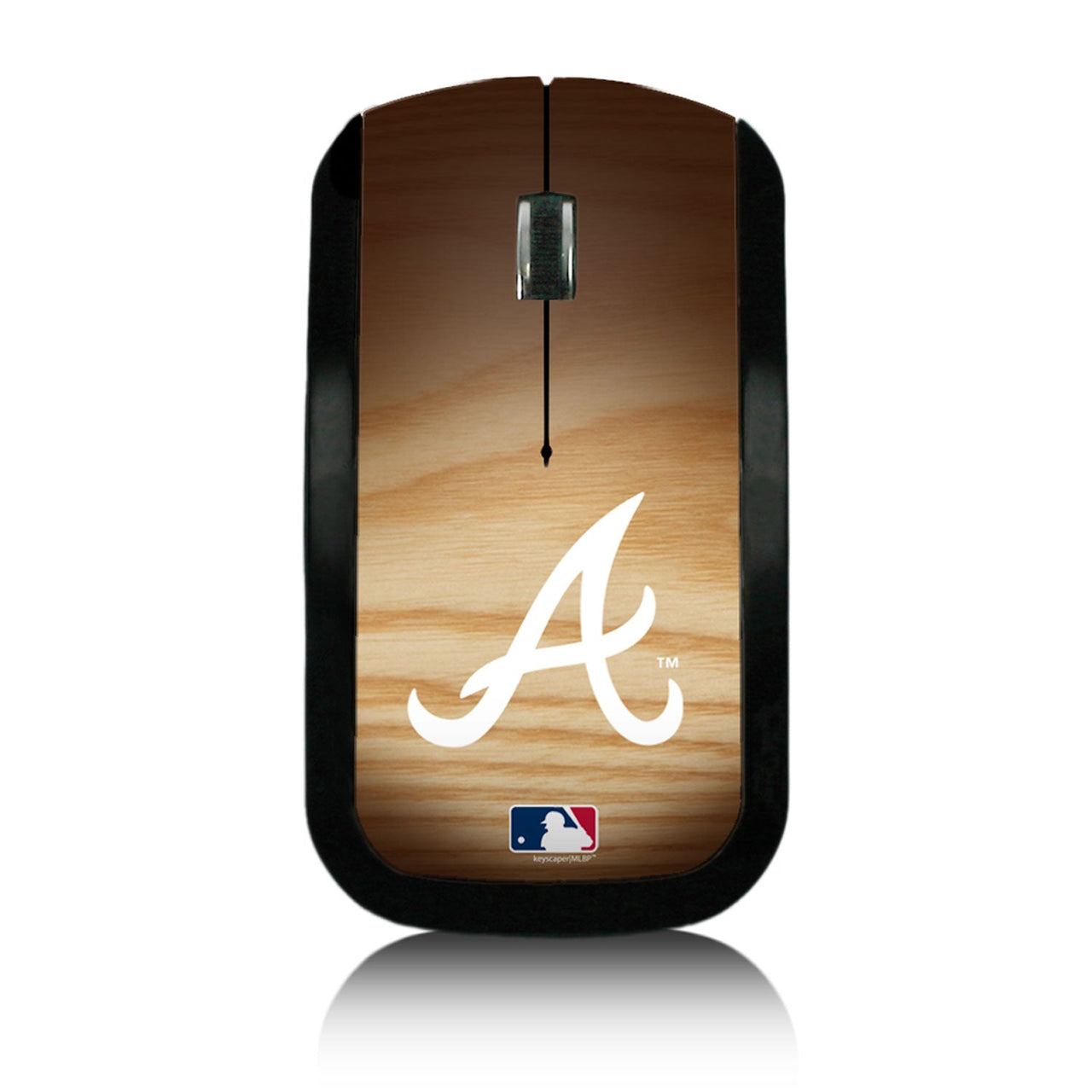 Atlanta Braves Braves Wood Bat Wireless USB Mouse-0