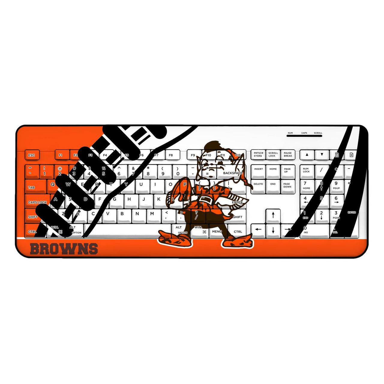 Cleveland Browns Passtime Wireless USB Keyboard-0