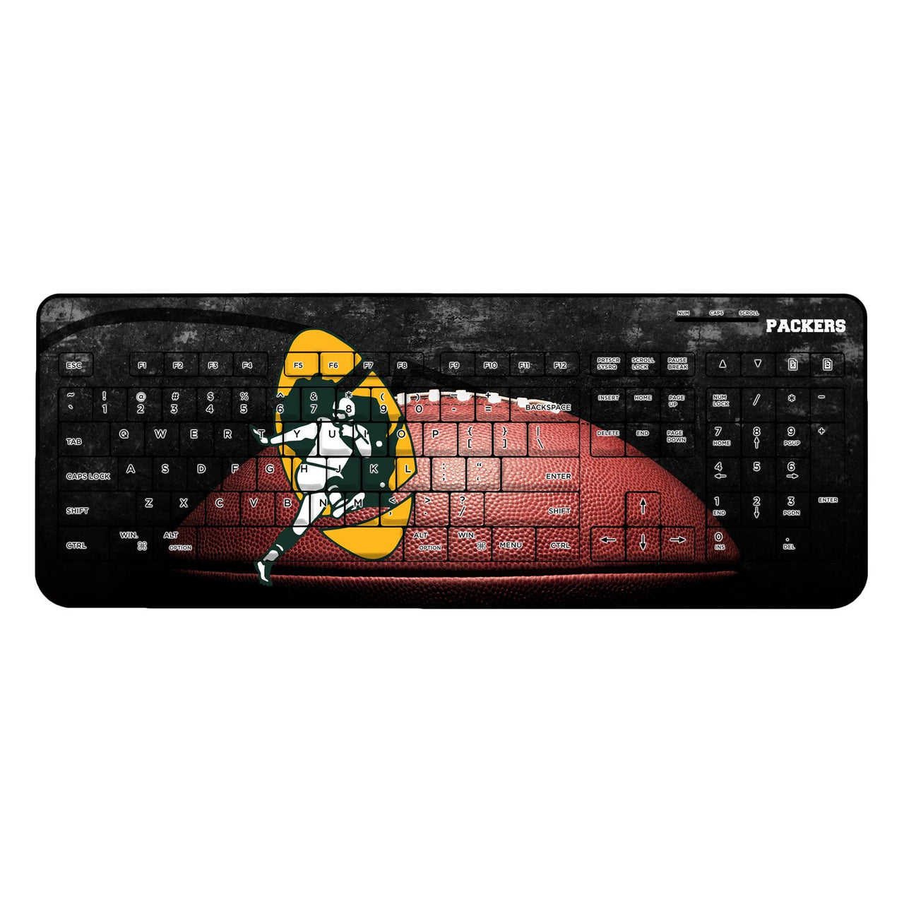 Green Bay Packers Historic Collection Legendary Wireless USB Keyboard-0