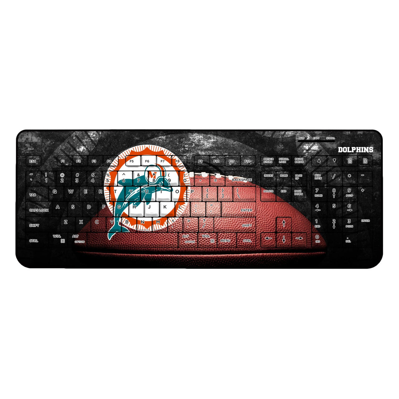 Miami Dolphins 1966-1973 Historic Collection Legendary Wireless USB Keyboard-0