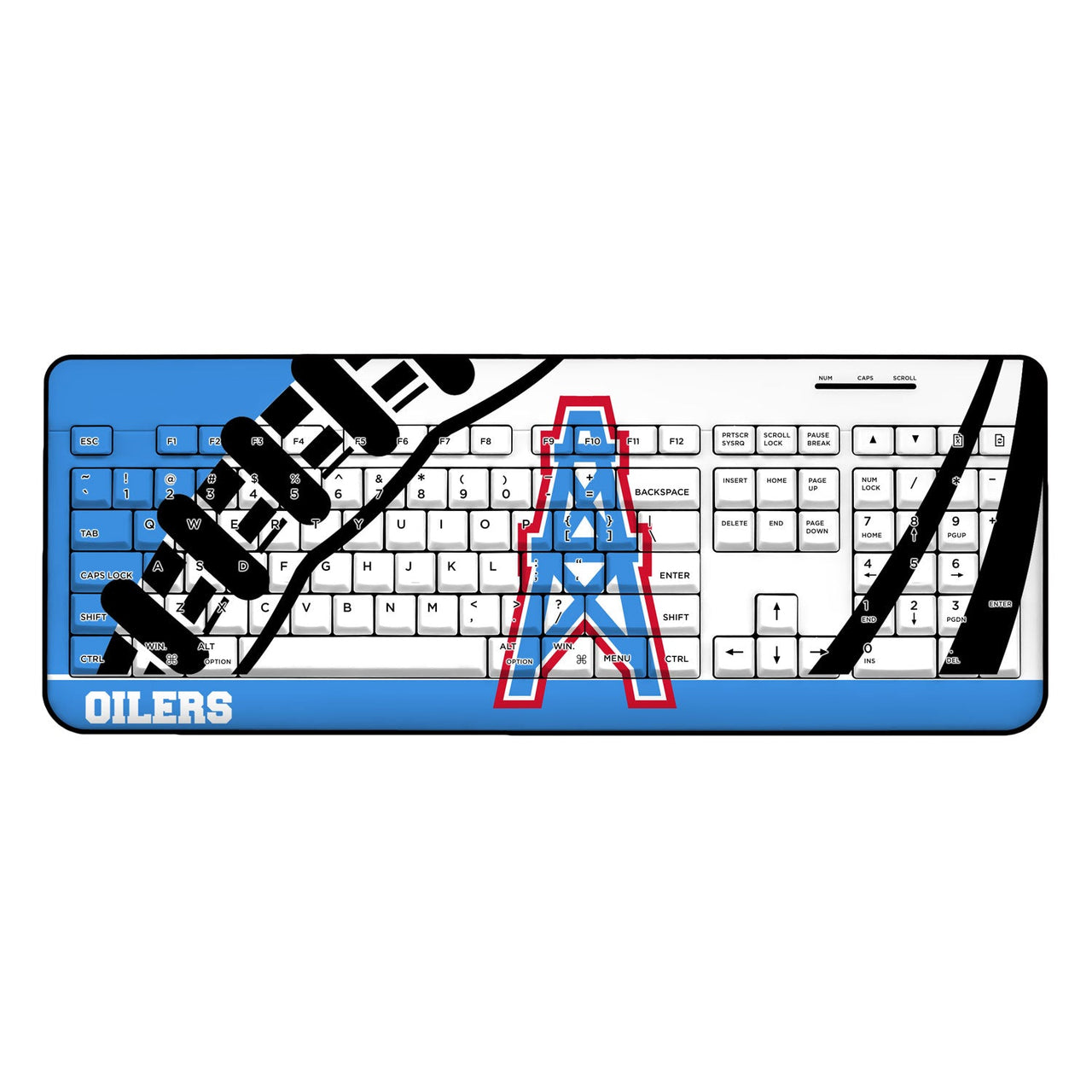 Houston Oilers Passtime Wireless USB Keyboard-0